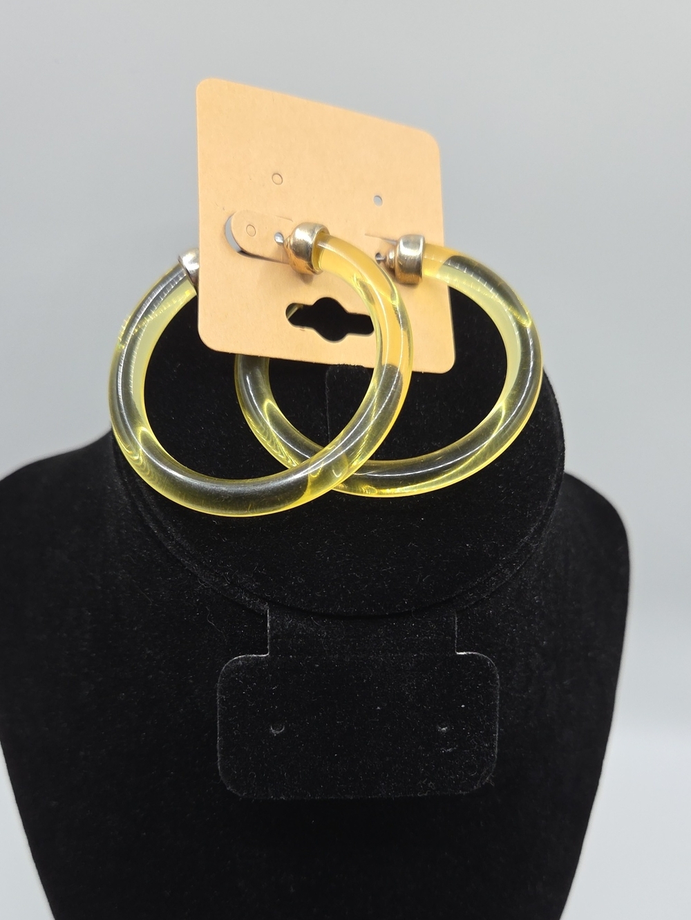 Yellow Acrylic Hoop Earrings - Sugar Fix By Bauble Bar